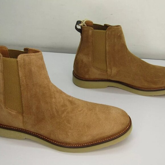 NEW SHOE THE BEAR Mens KIP Chelsea Boots Suede Flat Pull-On Lined Comfort